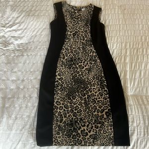 Calvin Klein leopard print dress